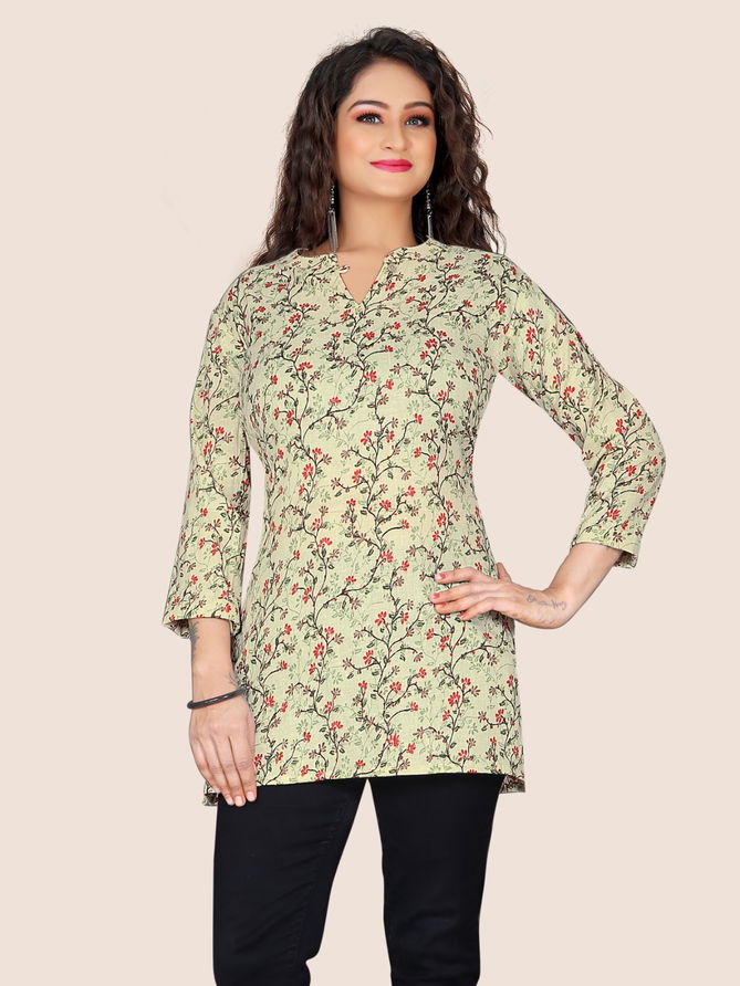 DGs Attire Flower Print Wholesale Western Wear Ladies Top